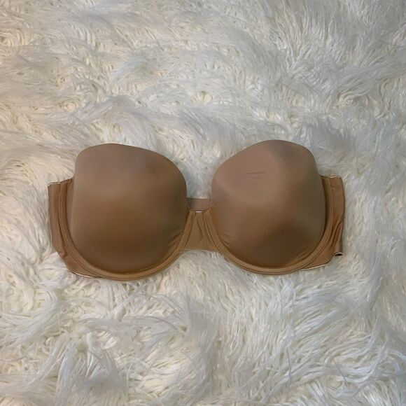 VS Victoria's Secret Multi-Way Multioptions Nude Strapless Bra Sz 36D - Picture 1 of 6